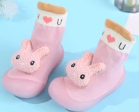 2021 autumn winter children floor socks shoes unisex baby boy girl toddler shoes rubber sole kids cartoon doll first walker