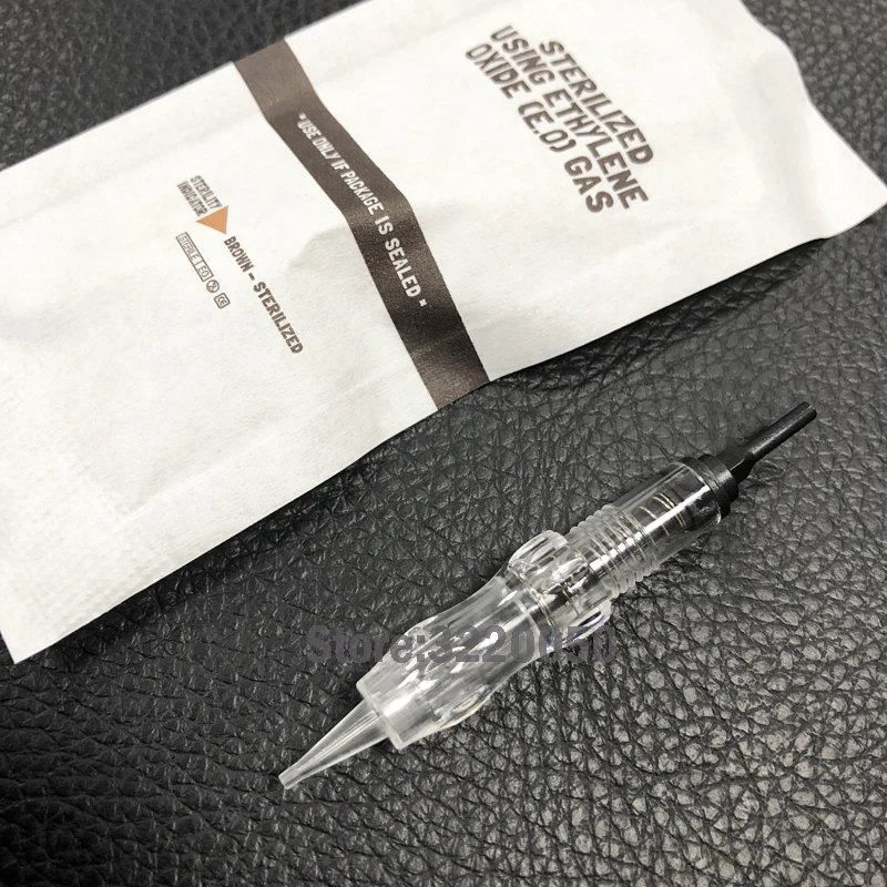 

50pcs High Quality Cartridge needles tattoo needle For semi-Permanent Makeup Screw Black Pearl PMU Machine 1/3/5 RL Needles