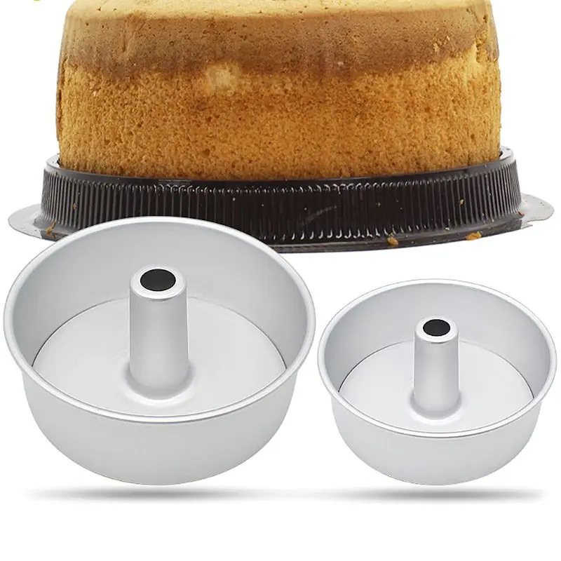 Круглая шифоновая форма для торта 6 дюймов 8 из алюминиевого сплава съемное дно