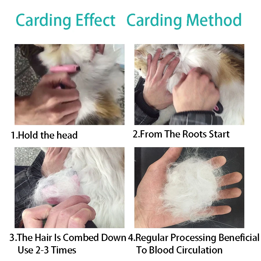 Двойная собака триммер для волос домашних животных из нержавеющей стали