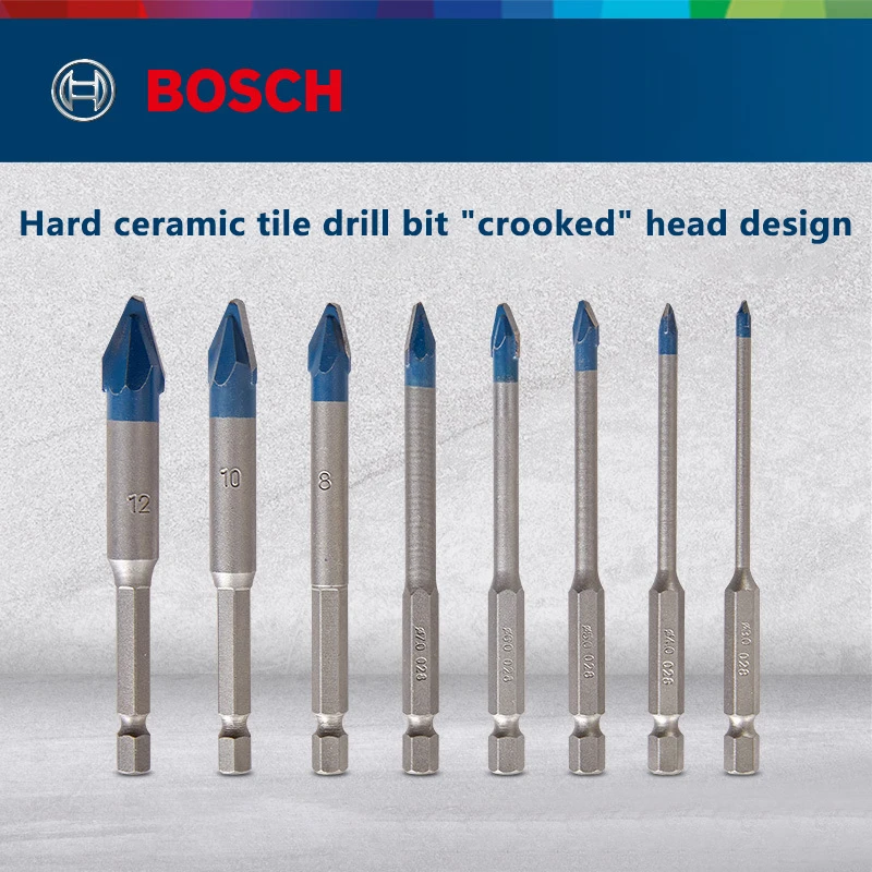 

Original Bosch Bosch Electric Tool Accessories Tile Drill Bit Hexagonal Handle Hard Tile Drill Bit Small Blue Arrow