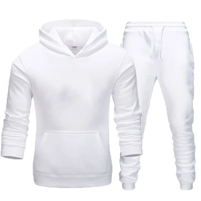 

Fashion Hooded Men Suit Casual Pullovers Shirts Tracksuit Walking Hooded Sets Sportswear