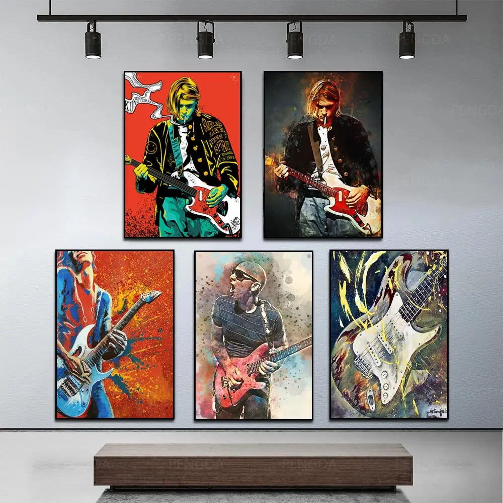 

Star Figure Posters And Prints Pop Art Rock and Roll Band Canvas Picture For Living Room Graffiti Portrait Painting Home Decor