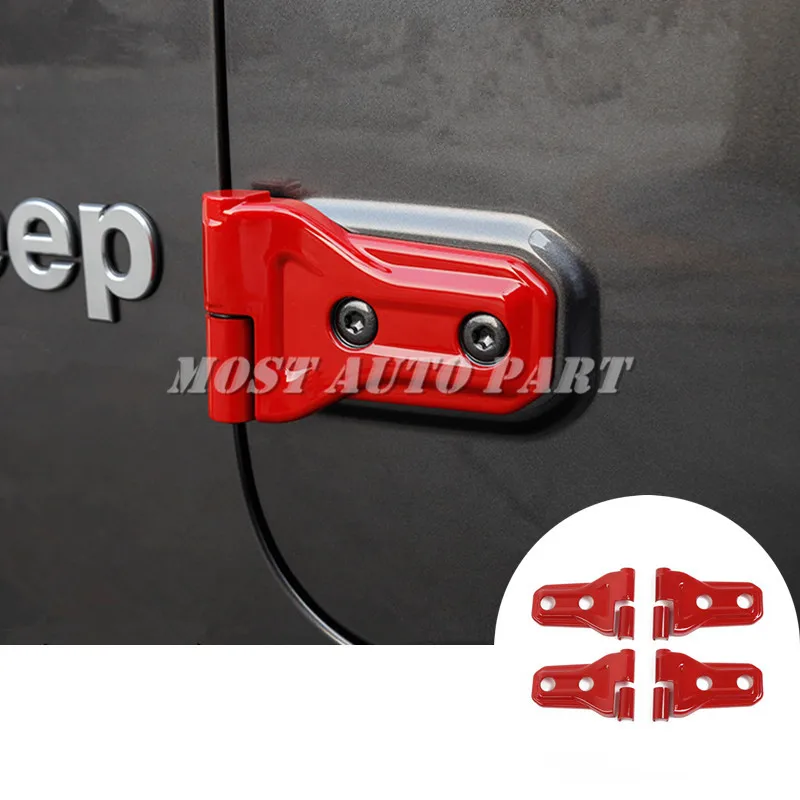 АБС пластик хром Петля двери автомобиля Накладка для Jeep Wrangler JL 2 2018 2021