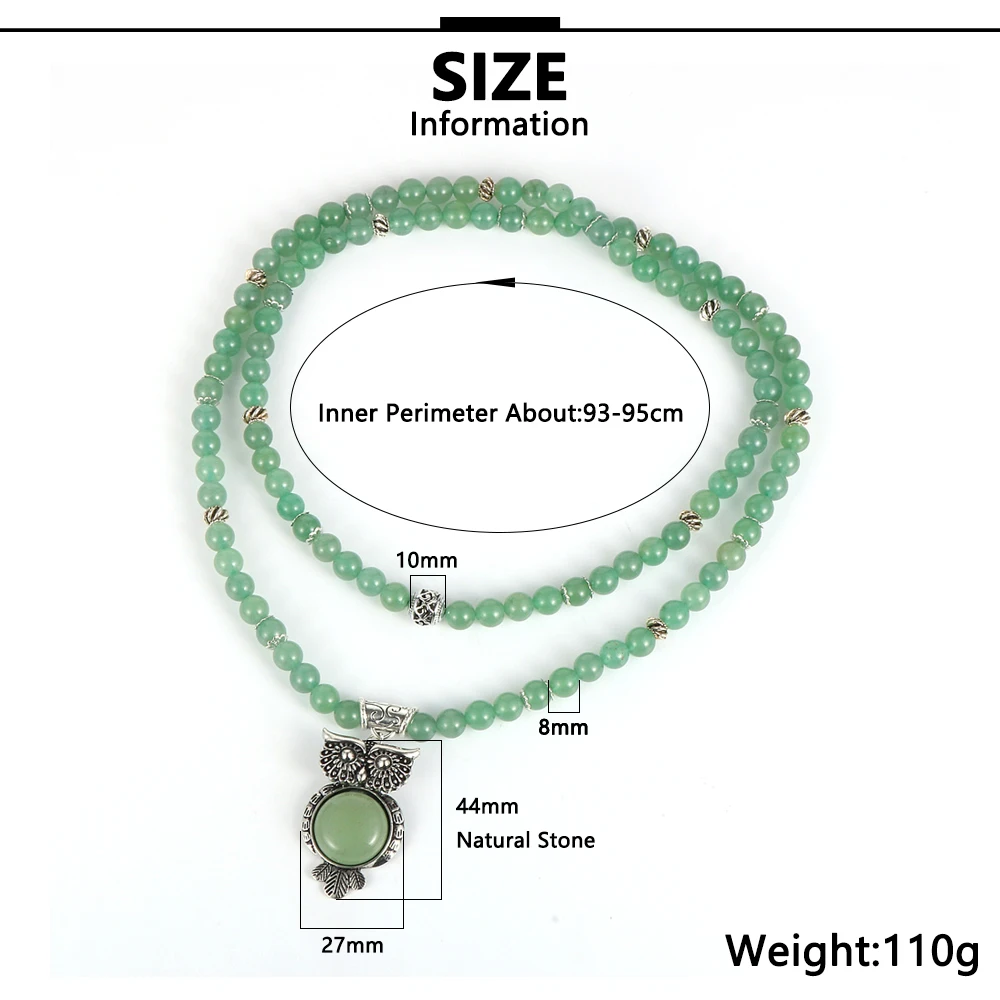 Женское и мужское бирюзовое ожерелье из натурального камня с розовым кристаллом