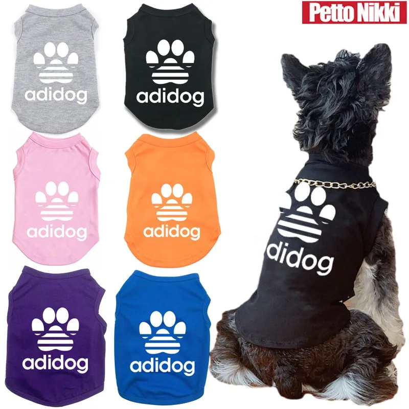 Летняя крутая Одежда для собак брендовая жилетка с надписью питомцев