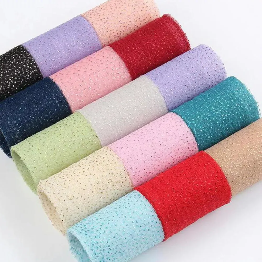 Новинка 50 75 мм полиэфирная марлевая лента 5 ярдов пудра блестки красочные