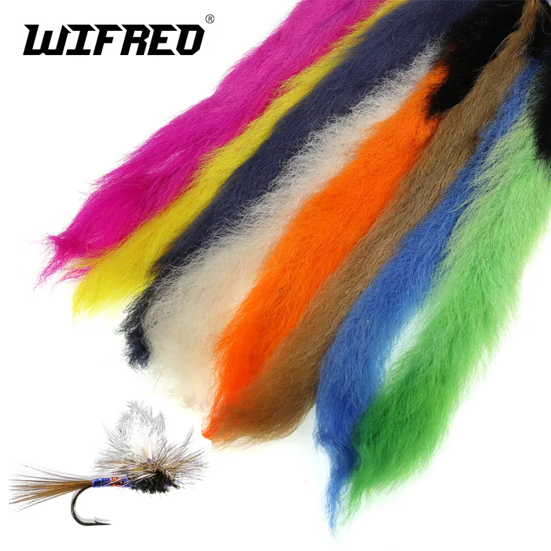 

Wifreo 1 шт. материал для завязывания Сухих Мух икры, растяжки, узоры из лосося и стальной головки, мухи, натуральный материал для завязывания, о...