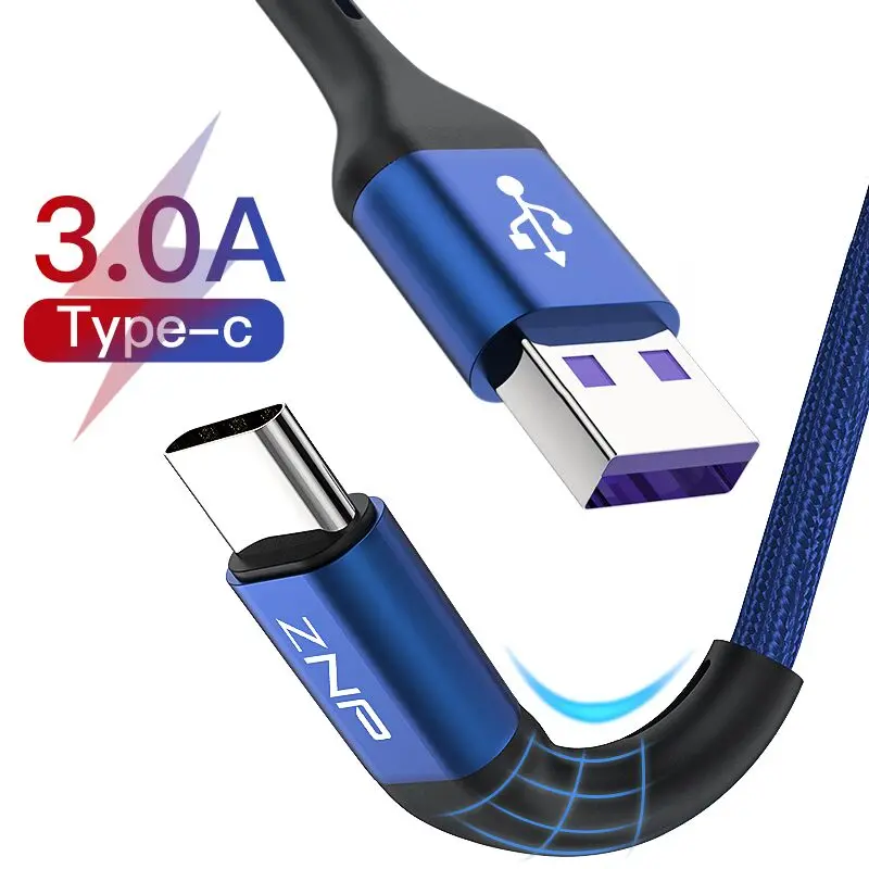 

USB Type C Cable For Samsung S20 S10 Huawei P30 P40 Pro Fast Charge Type-C Micro Mobile Phone Charging Micro USB C Cable