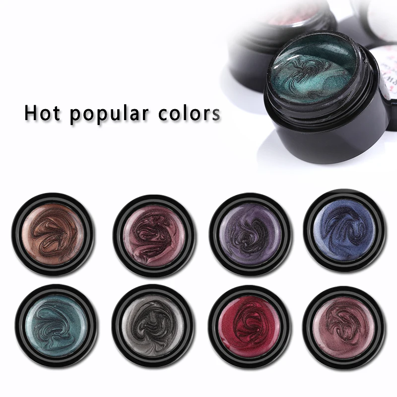 1 флакон Гель-лак для ногтей с эффектом кошачий глаз 5 мл Магнитный замочить от УФ