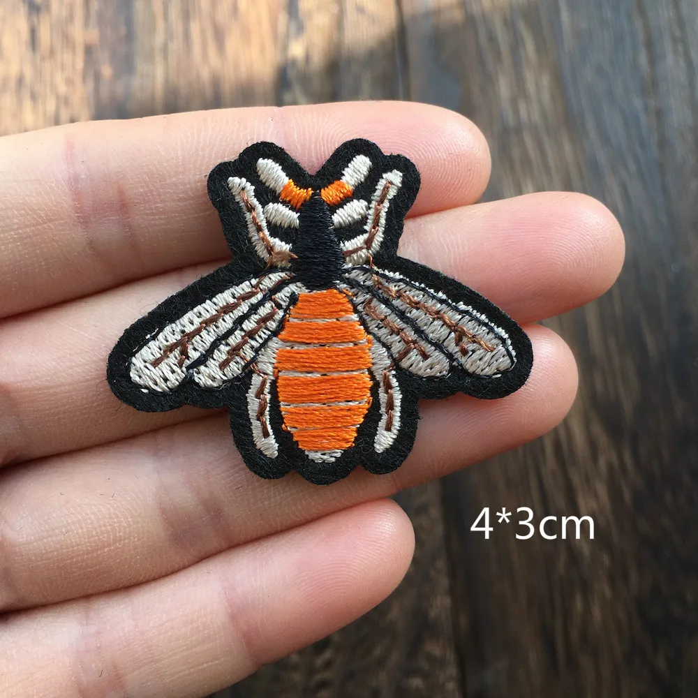 1 шт. мини пчелы вышивка патч Железо на аппликация патчи для одежды DIY одежда