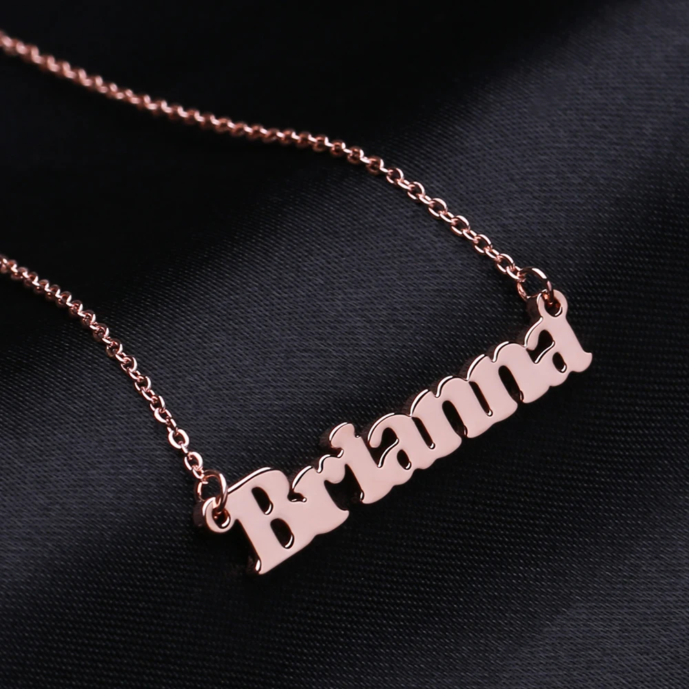 Персонализированные ювелирные изделия серебро розовое золото из нержавеющей