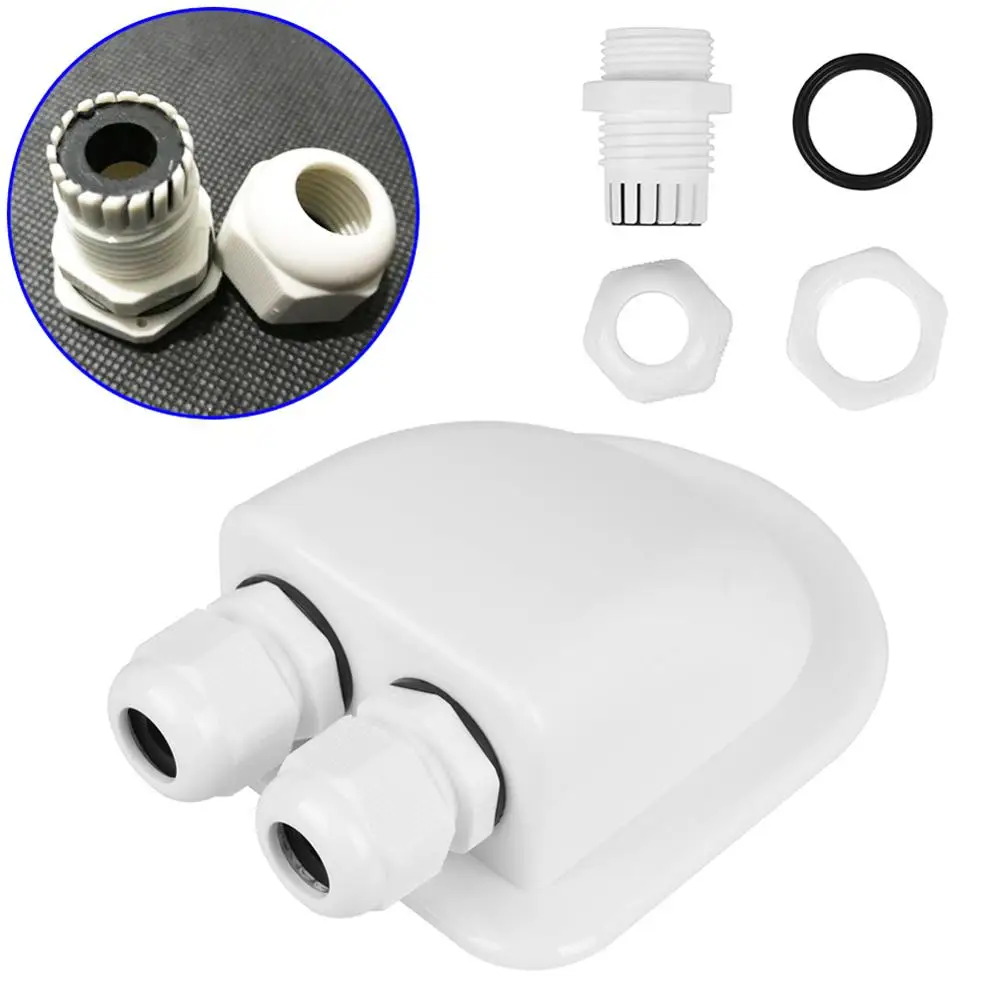 Двойной провод для входа в солнечную панель трос крышу белый с двойным