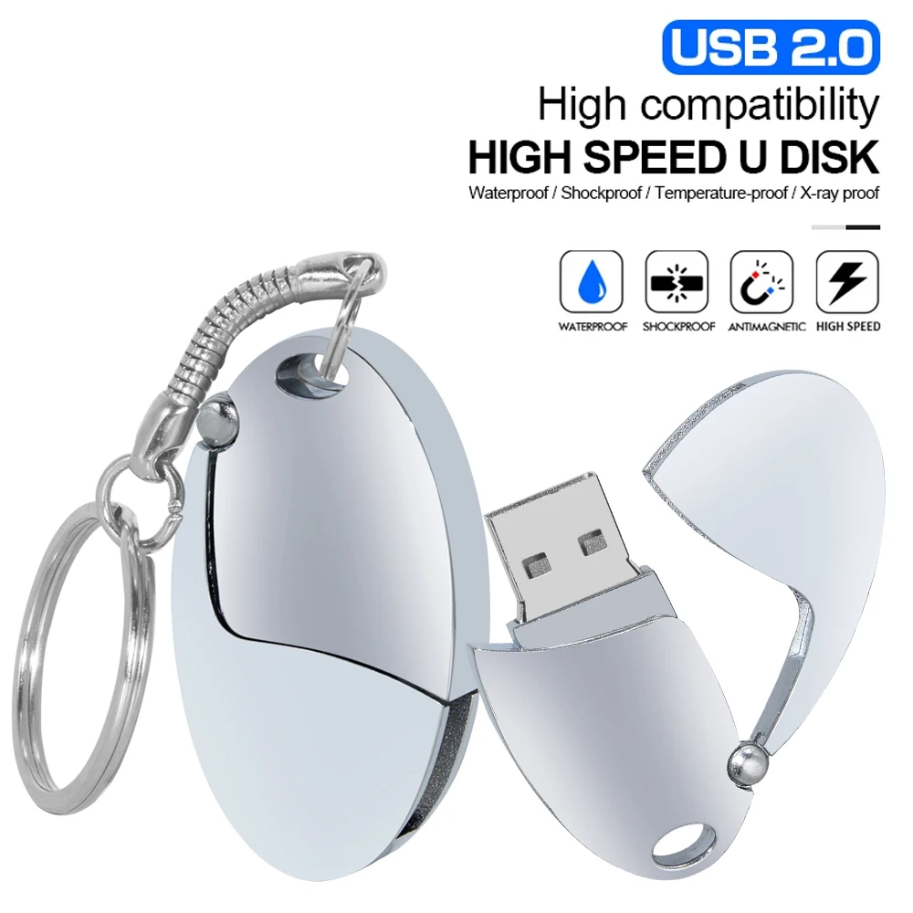 

USB 2,0 металлическая флеш-накопитель, 8-64 Гб
