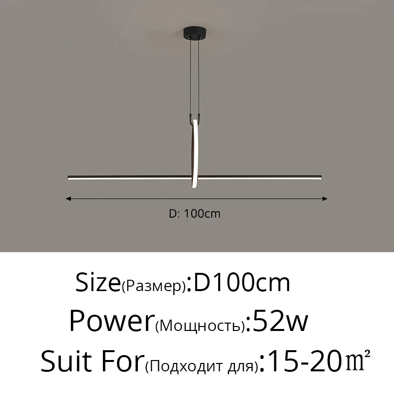 

YOULAILUX простая LED люстра