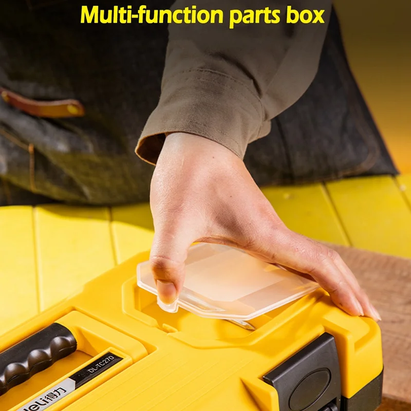 

Deli DL-TC270 Reinforced Plastic Tool Box 17 Inches Official Authorization