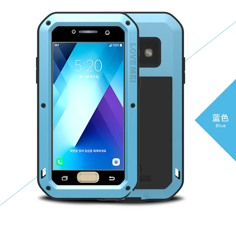 С закаленным стеклом металлический защитный чехол для samsung Galaxy A3 телефон 360 полный корпус Защита для coque samsung A3 чехол etui