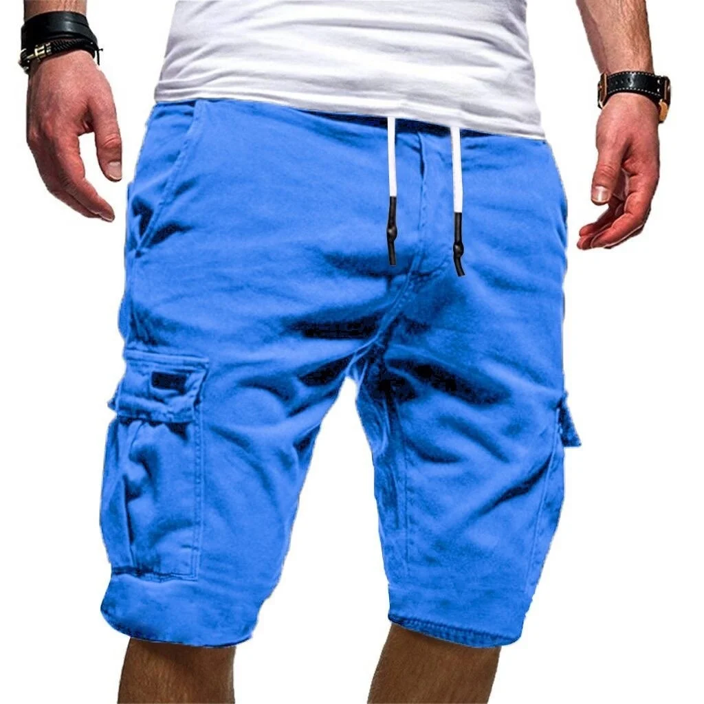 

Cargo Men short Military Shorts Summer Jogger Solid Short Trousers Mens Casual Comfortable Tactical Shorts Pockets Outdoor