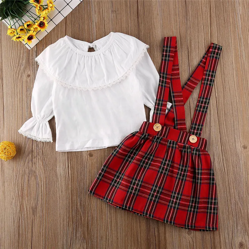 Новорожденный ребенок девочка с оборками Топы пледы на бретельках юбка платье