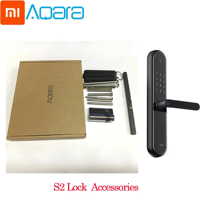 Аксессуары для Xiaomi Mijia Aqara S2, дверной замок с отпечатком пальца, сенсорный экран, замок без ключа для умного дома, управление приложением с винтом, комплект