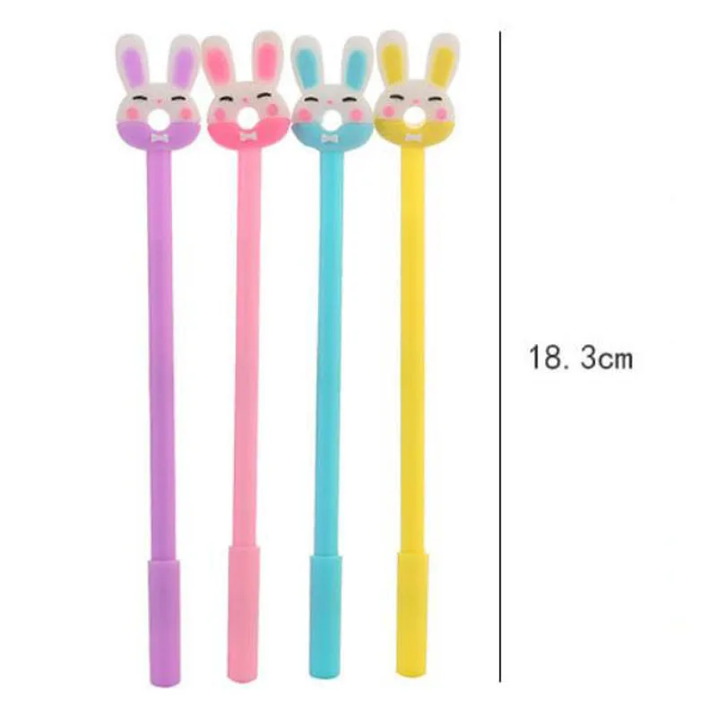 С мультипликационным принтом кролик гелевые ручки 0 5 мм милые канцелярские