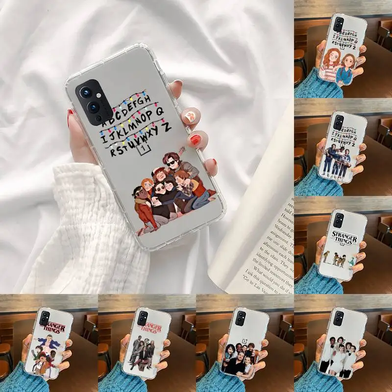 

Stranger Things Christmas Phone Case Transparent For OnePlus 9 8 7 7t 8t Oppo find X3 X2 reno5 Vivo X60 X50 Pro MeiZu 17 16XS