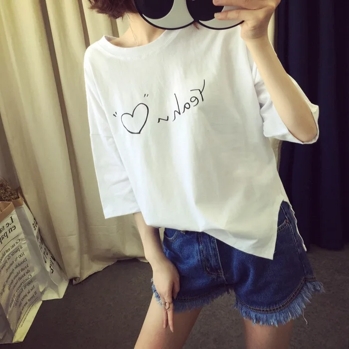 

J014-2020 new Korean women's student clothes women short-sleeved T-shirt women