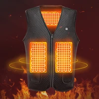 2021outdoor heated jacket heating vest hiking clothing usb charging intelligent electric heated vest heating clothes submersible