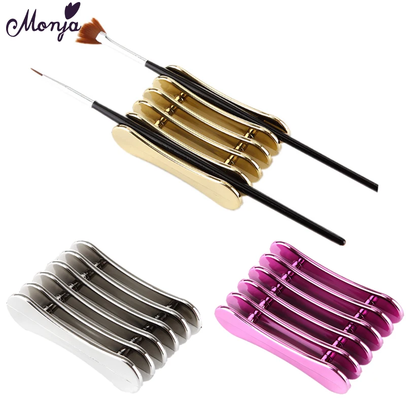 Держатель для ручек дизайна ногтей 5 ячеек|nail art brush holder|nail display racknail rack |