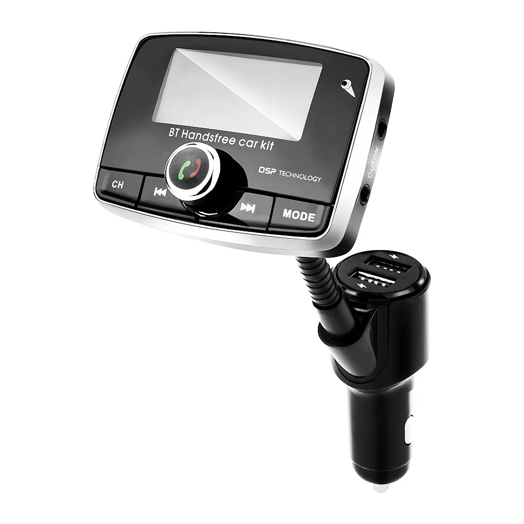 QC3.0 Bluetooth fm-передатчик беспроводной Bluetooth Handsfree автомобильный комплект Регулируемый автомобильный MP3 аудио с 5 В 3.1A двойной USB зарядкой