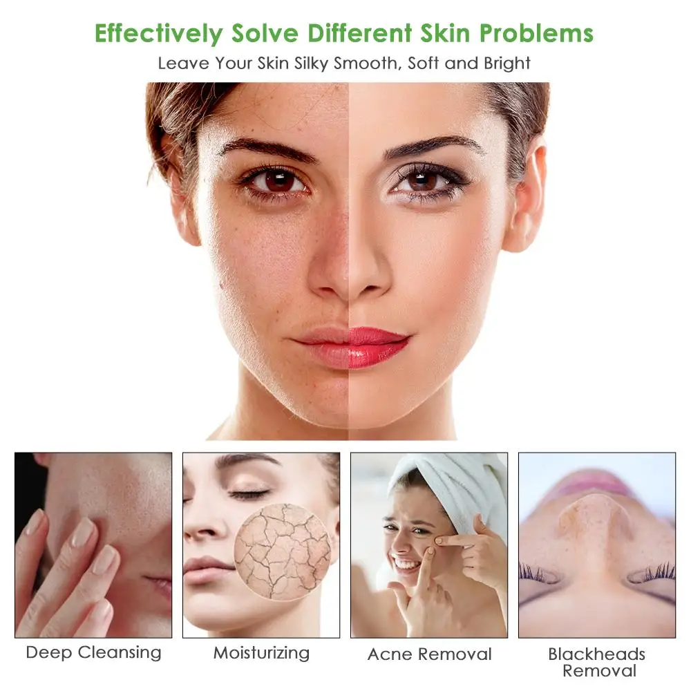 

40g Green Tea Peeling Tearing Face Mask Blackhead Mask Skin Care Deep Cleansing Pore Strip Remove Acne Nose Black Green Tea Mask