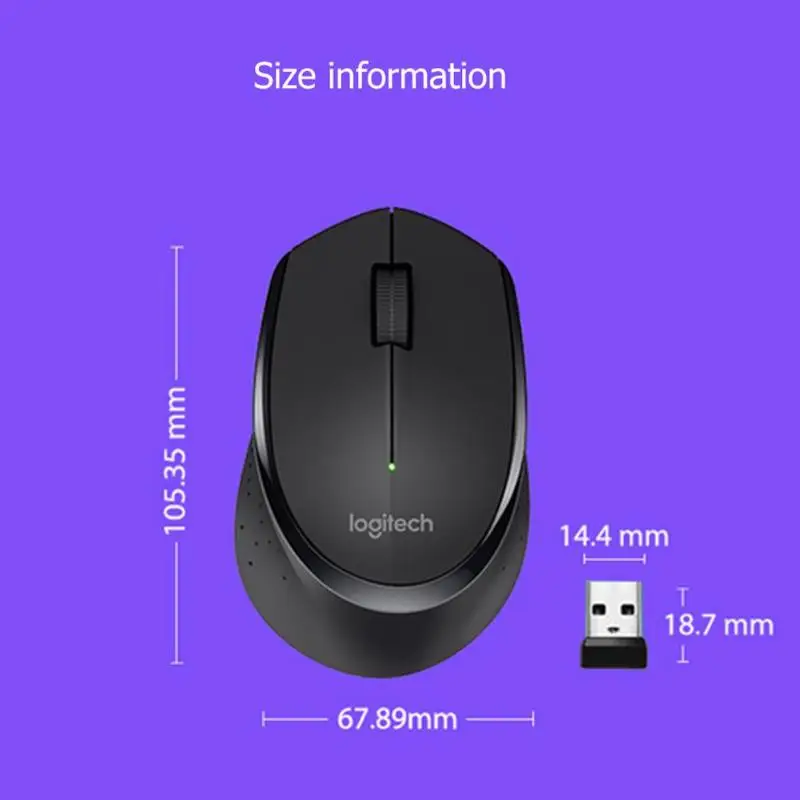 Беспроводная мышь lotech M280 2,4 ГГц 1000 dpi 3 кнопки оптическая игровая офисная мышь с usb-приемником для Windows/Mac OS портативных ПК
