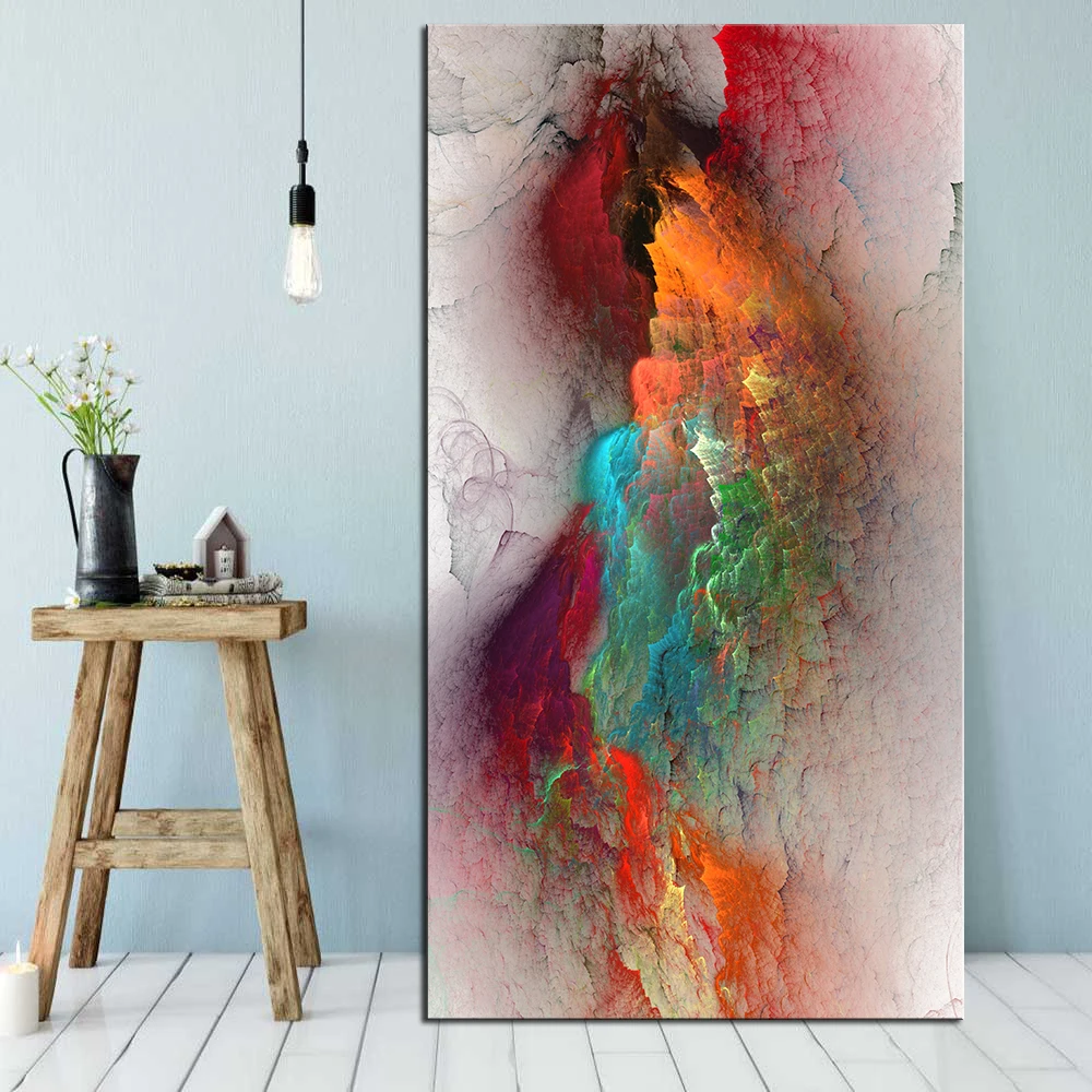 Большой размер принт масляная живопись настенная современная абстрактная