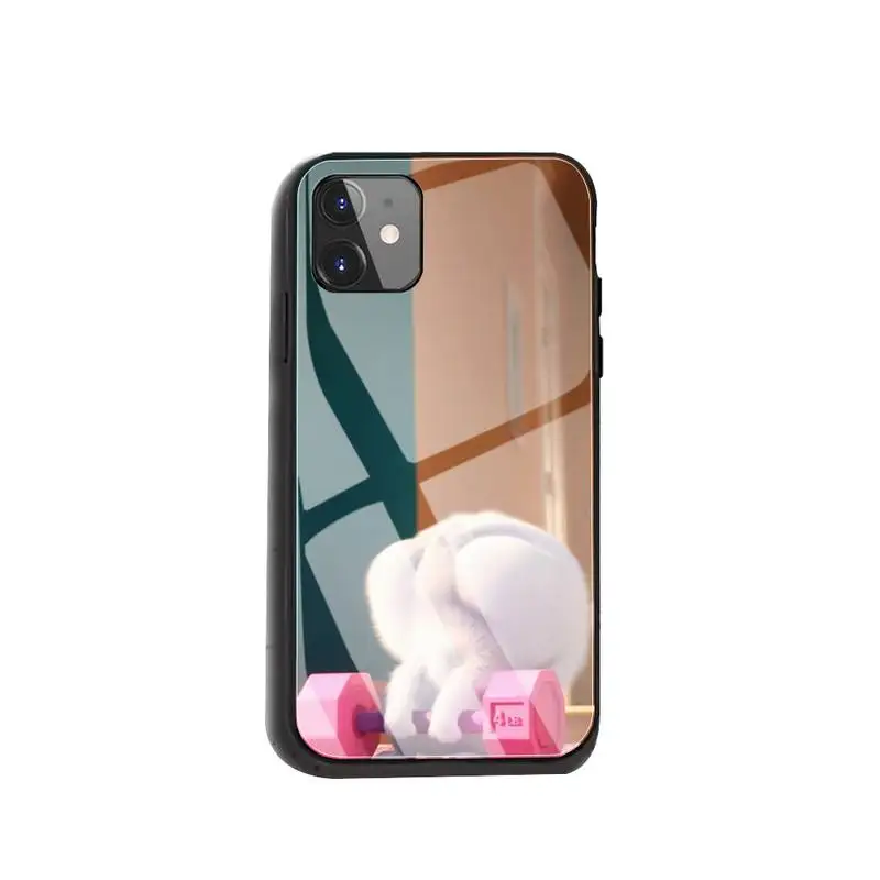 

The Secret Life Of A Pet Phone Case For Iphone 12 11 Pro MAX XR X 7 8Plus SE2020 DIY Shockproof Glass Soft Silicone Edge