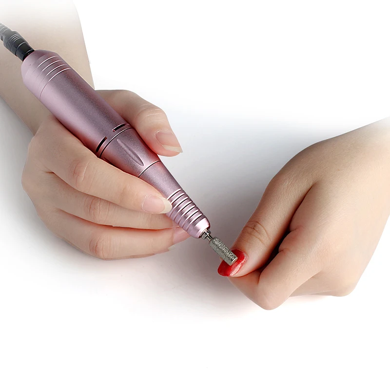 1 set sliver Mini Electric Nail Polishing Machine Pen with 6 Bits Drill for Home Beauty Salon | Красота и здоровье