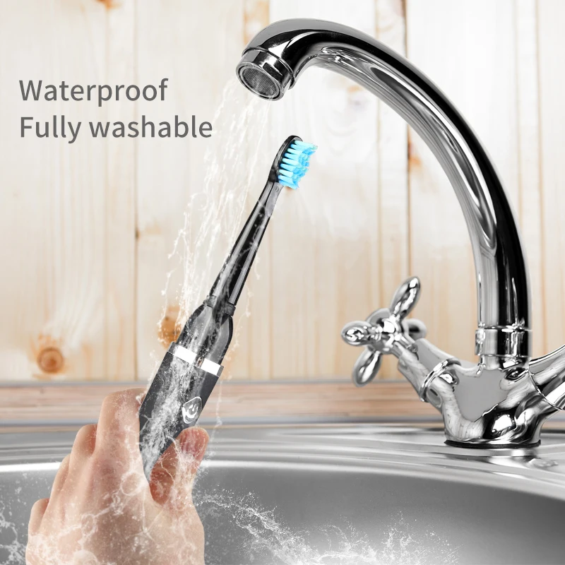 SEAGO Electric Toothbrush Adult USB Rechargeable Sonic Teeth Brush Waterproof With 3 Head Whitening Healthy Gift | Бытовая техника