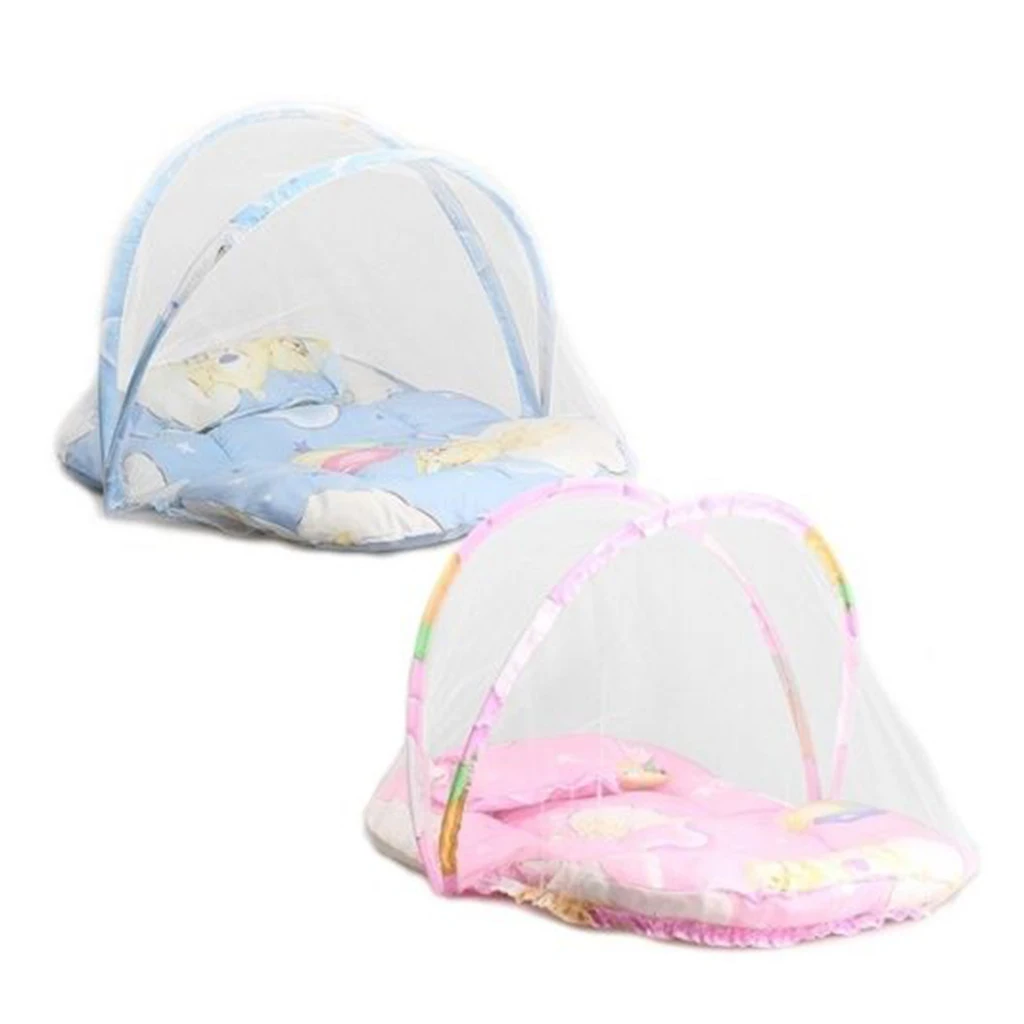 

Summer Mosquito Net for Children,Portable Folding Baby Travel Bed Crib Baby Cots Newborn Foldable Crib