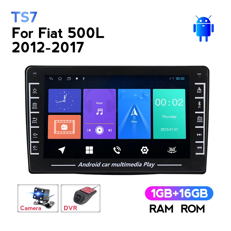 

MEKEDE мультимедийный автомобильный видеоплеер навигация радио для Fiat 500L 2012-2017 GPS стерео IPS экран Поддержка камеры Carplay DVR BT