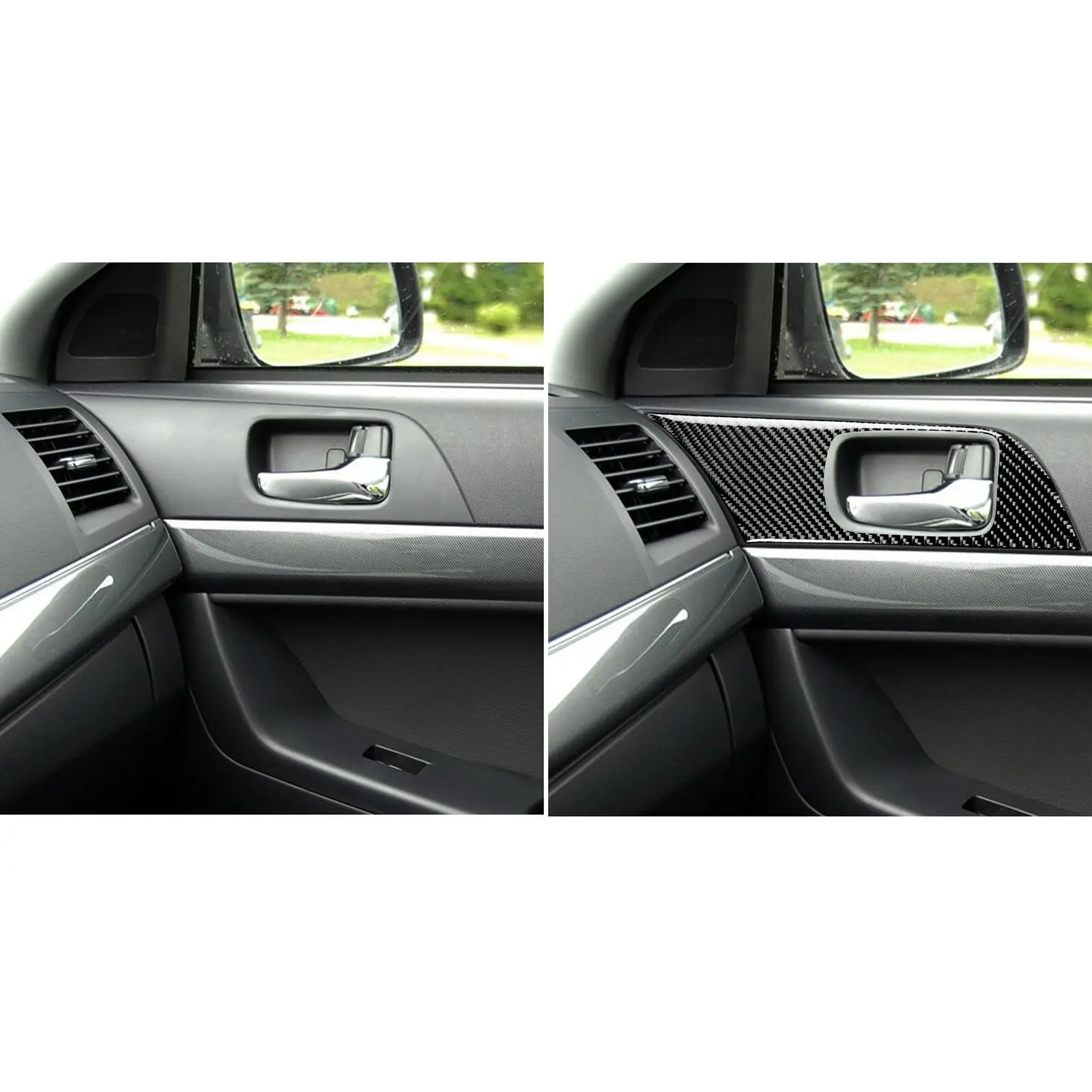 

For Mitsubishi Lancer EVO X 2008-14 Cover Window Black Parts Replacement