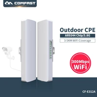 comfast 300mbps 5g wireless outdoor wifi long range cpe 214dbi antenna wi fi repeater router access point bridge ap cf e312a v2