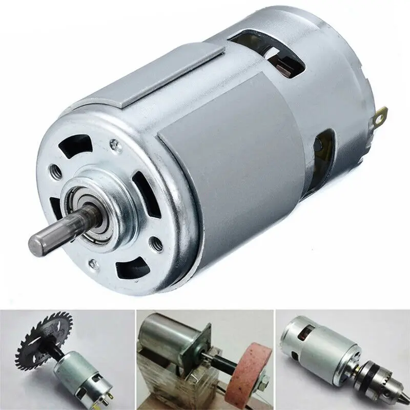 DC12-36V High-power 775 DC 3500--9000 RPM Large Torque Motor Low Noise Ball Bearing Electronic Component Motor Tool  - buy with discount