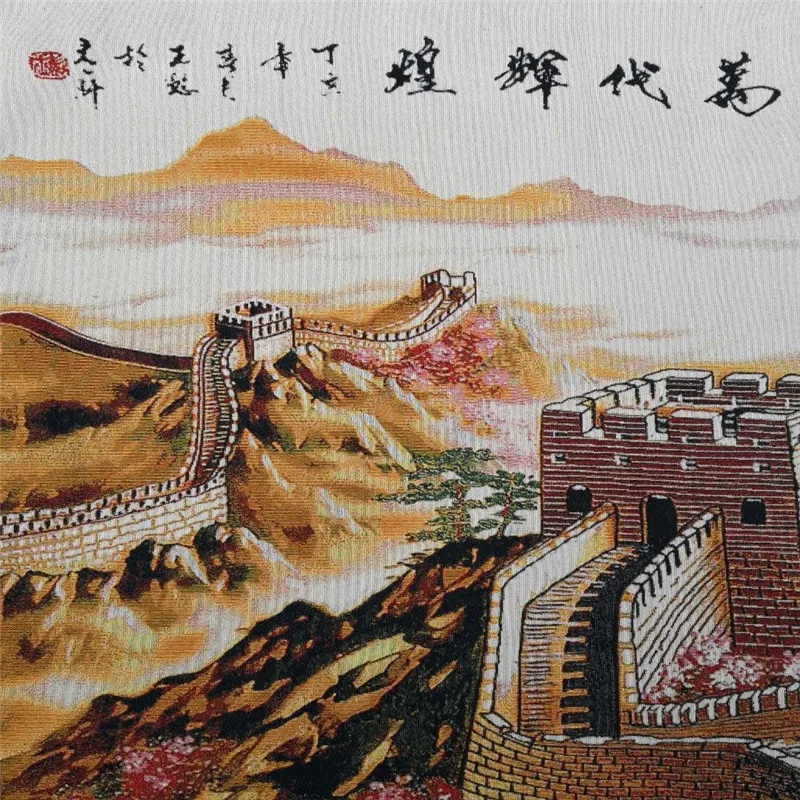 Китайская старинная шелковая картина Thangka с вышивкой | Дом и сад