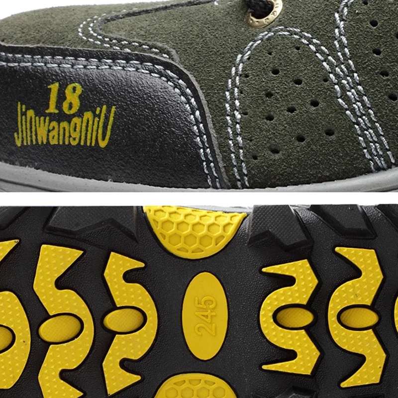 

2019 Work Safety Boots Men Boots Anti-smashing Safety Shoes Indestructible Shoes Men Work Boots Suede Leather Men Wintre Shoes