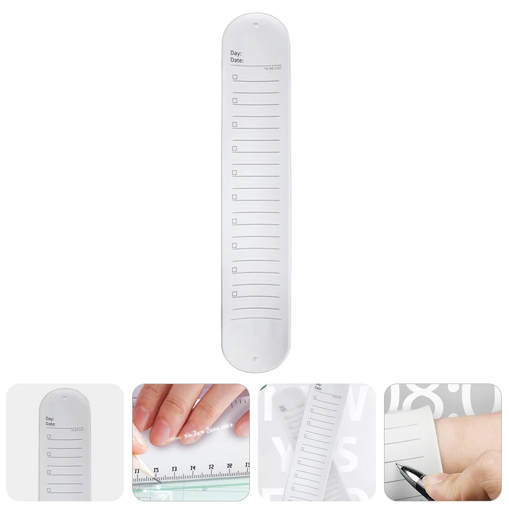 

Reusable Wearable Wrist Strap Practical Silicone Memo Waterproof Wrist Band