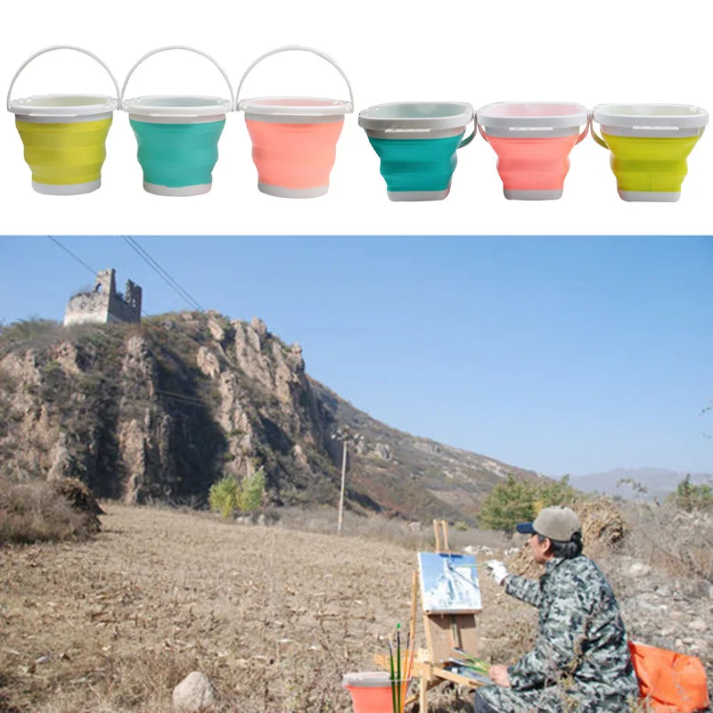 

Art Brush Washing Bucket Multifunction Retractable Bucket Pen Barrel Brush Washer ，Art Supplies Brush Washing Tool.