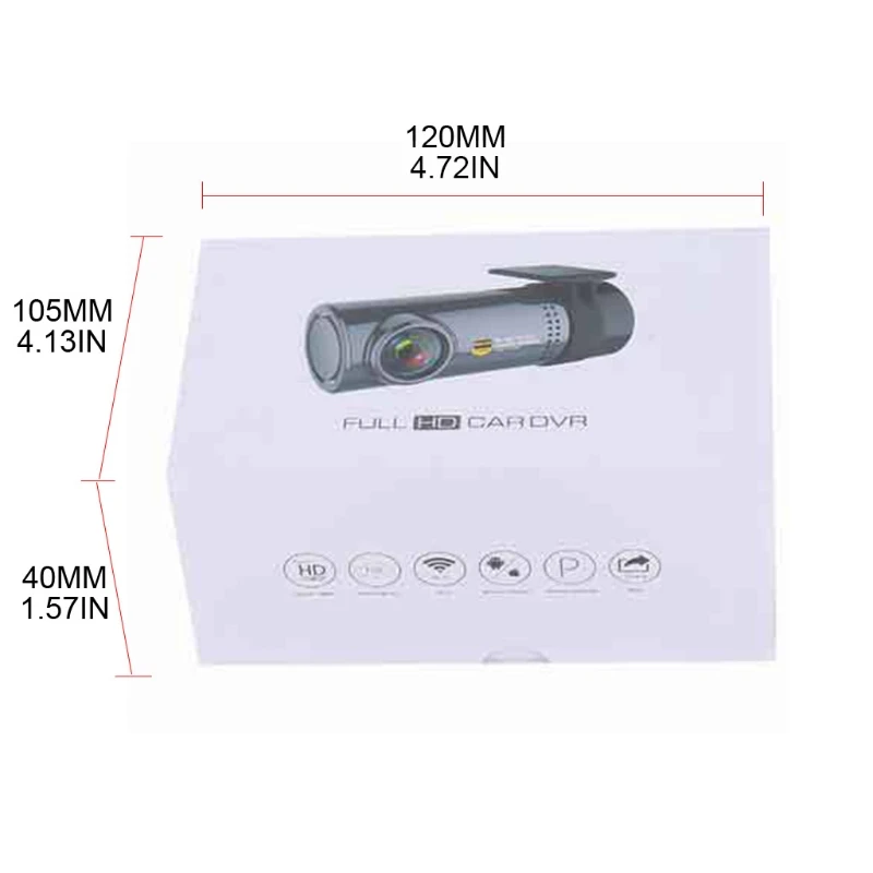 

1080P Car WiFi Hidden Driving Recorder Loop Recording Motion Detection Camera