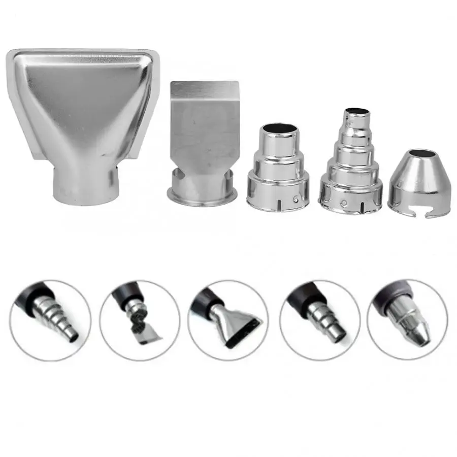 

5 шт./компл. Тепловая насадка, диаметр 35 мм, универсальные Горячие насадки для переделки, паяльная станция, горячий воздуходув