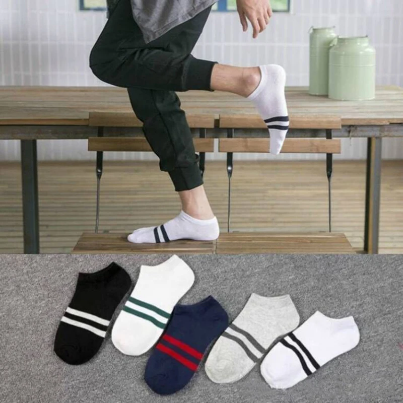 

10 Pairs Vrouwen Man Sokken Ademend Sportsokken Effen Kleur Boot Sokken Comfortabele Katoenen Sokjes Wit Zwar