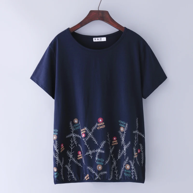 

2021 Summer Tee Women Tshirt Tops New Cotton Short Sleeve Plus Size T-Shirt Printing Short Sleeve Loose O-neck Tops