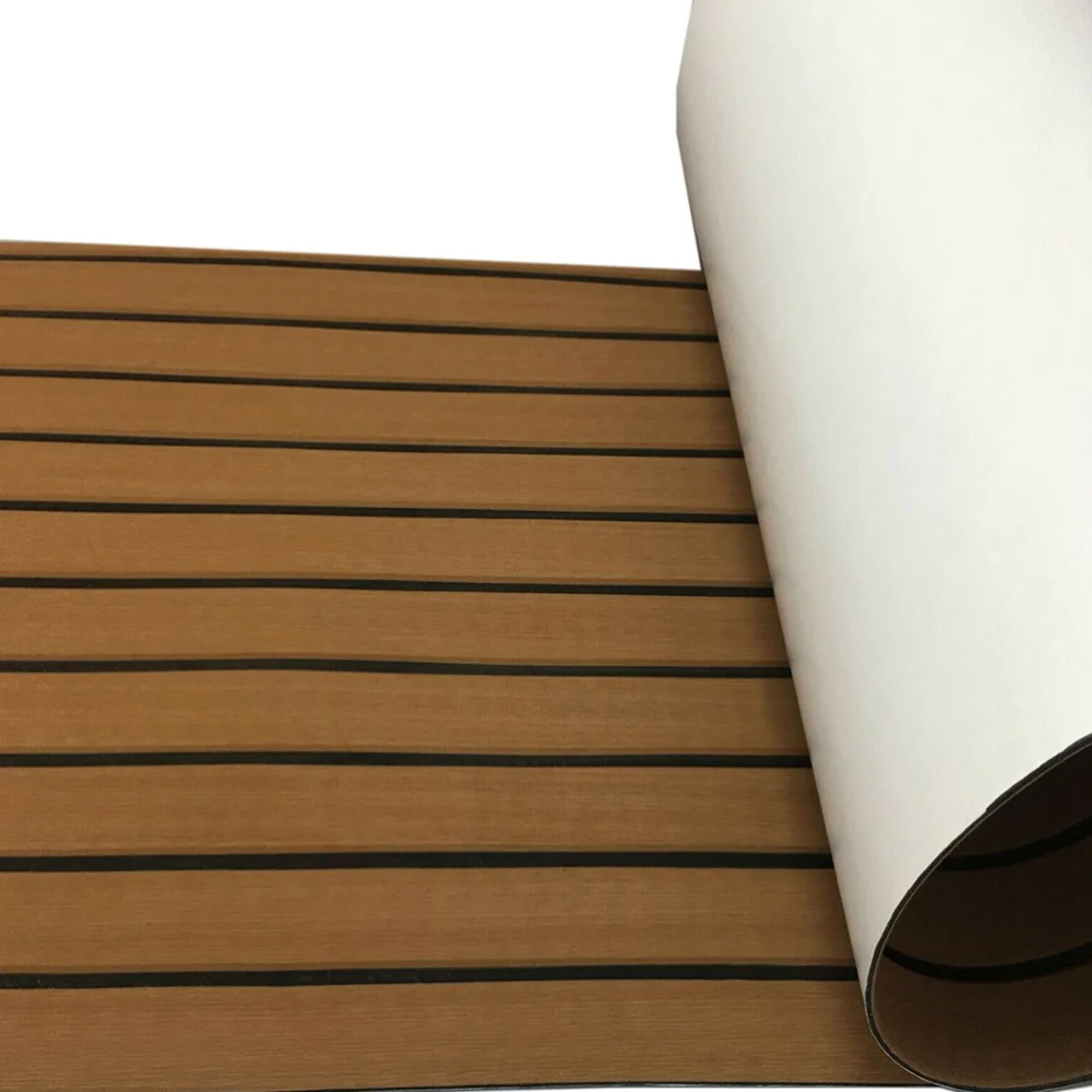 

1PC EVA Boat Non-slip Cushion Synthetic Teak Boat Floor Safety Mat Yacht Deck Cushion Decor Practical Boat Ground Cushion for Sh